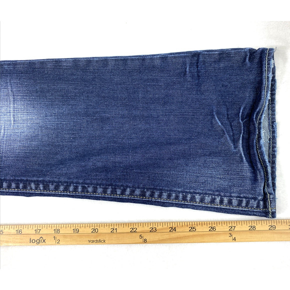 Silver Alex Jeans Womens Size 29 Distress Destroyed Dark Wash Denim Low Rise - Picture 13 of 15